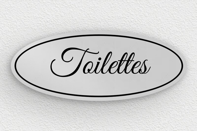 plaque Aluminium - 150 x 60 mm - plaque-de-porte-salle-de-bain-et-toilettes-011-2