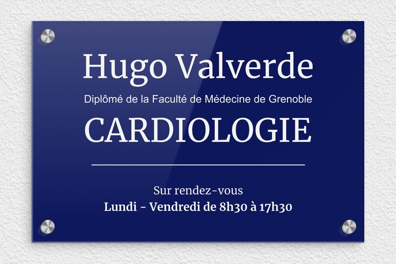 plaque Plexiglass - 300 x 200 mm - plaquepro-job-cardiologue-003-2
