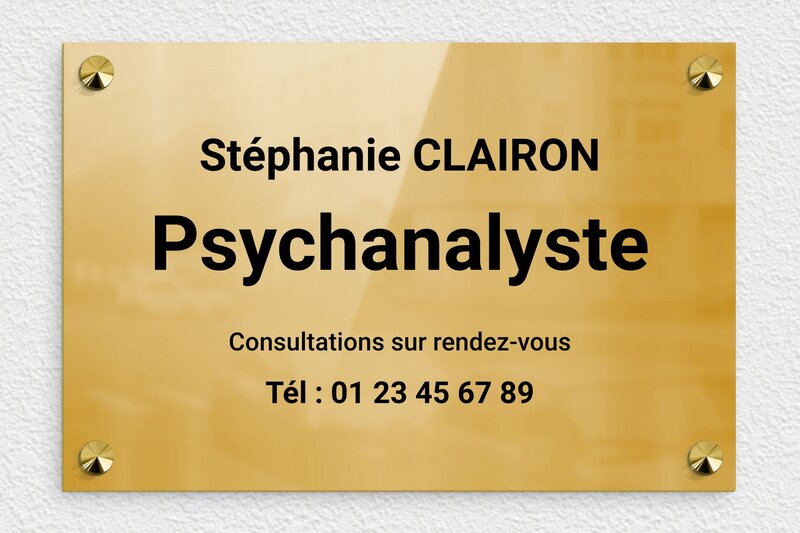 plaque Laiton - 300 x 200 mm - plaquepro-job-psychanalyste-004-4