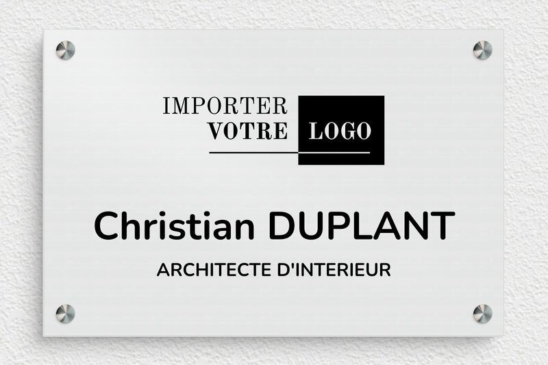 plaque Aluminium - 300 x 200 mm - ppro-architecte-001-1