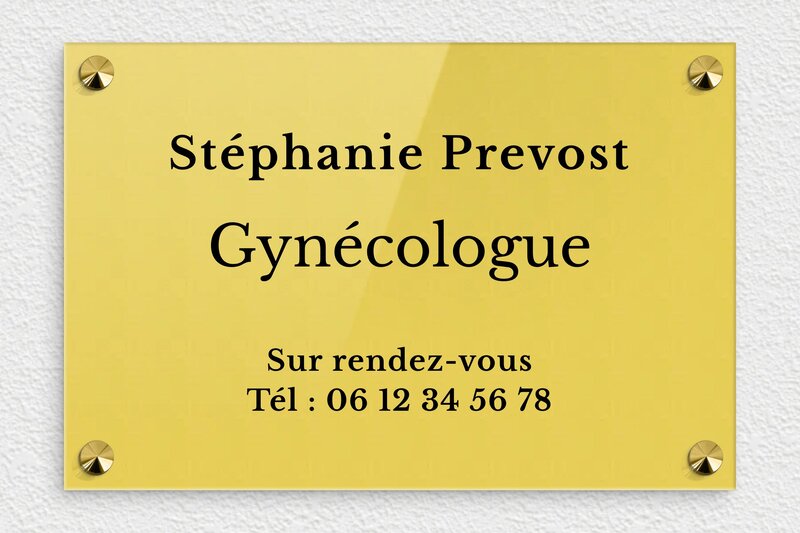 plaque Plexiglass - 300 x 200 mm - ppro-gynecologue-001-1