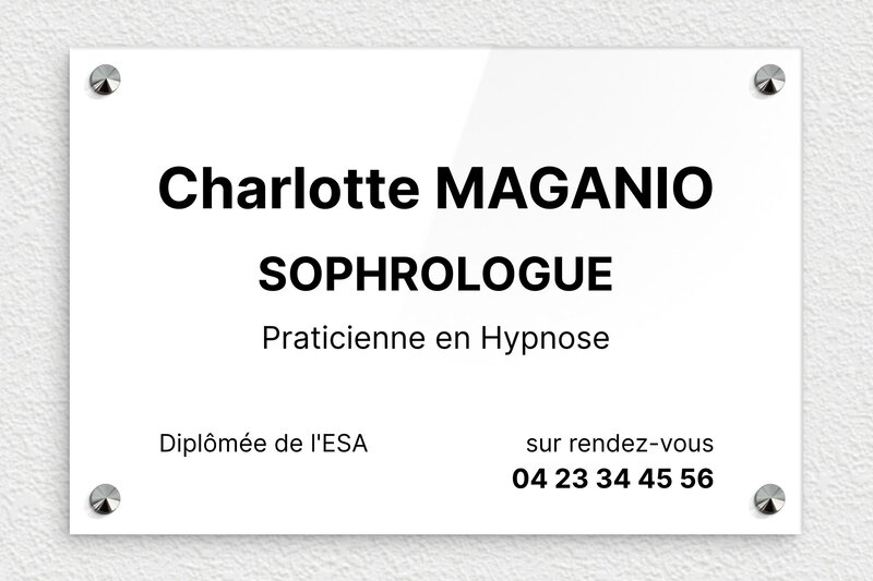 plaque Plexiglass - 300 x 200 mm - ppro-job-sophrologue-003-1