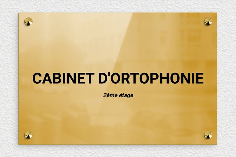 plaque Laiton - 300 x 200 mm - ppro-orthophoniste-004-1