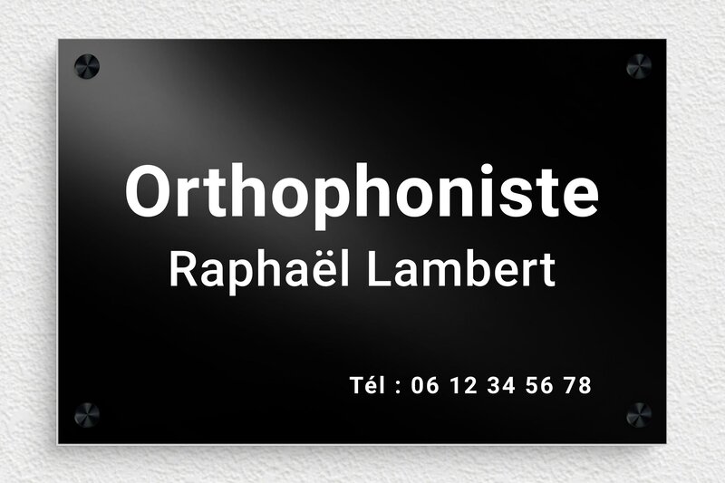 plaque Aluminium - 300 x 200 mm - ppro-orthophoniste-006-4