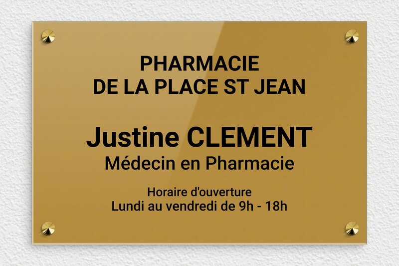plaque Plexiglass - 300 x 200 mm - ppro-pharmacie-009-1