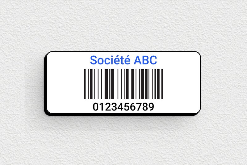 plaque PVC - 50 x 20 mm - secteur-indus-code-barre-002-3