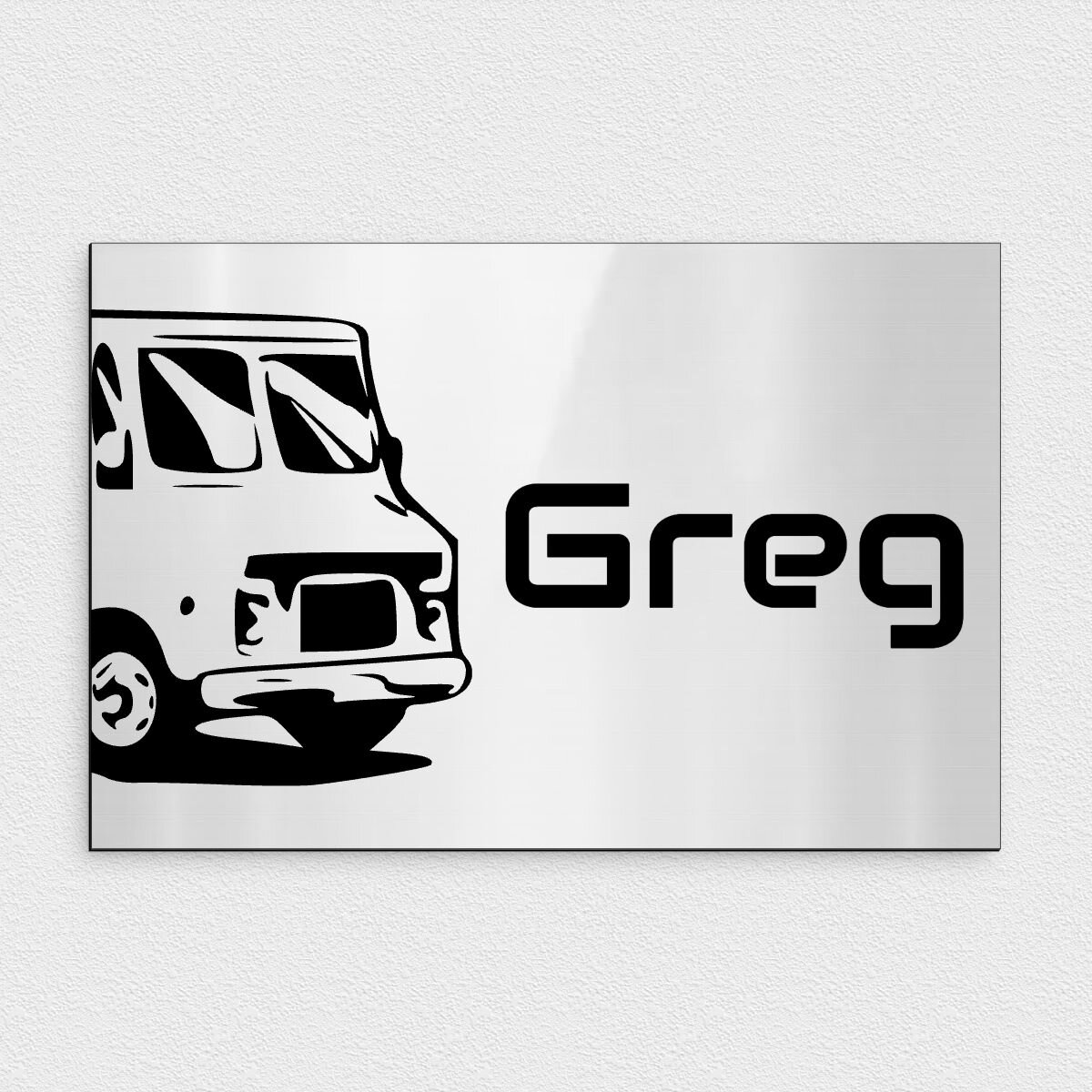 Plaque Personnalisable Prénom Noir Et Carbone | Plaque Immat