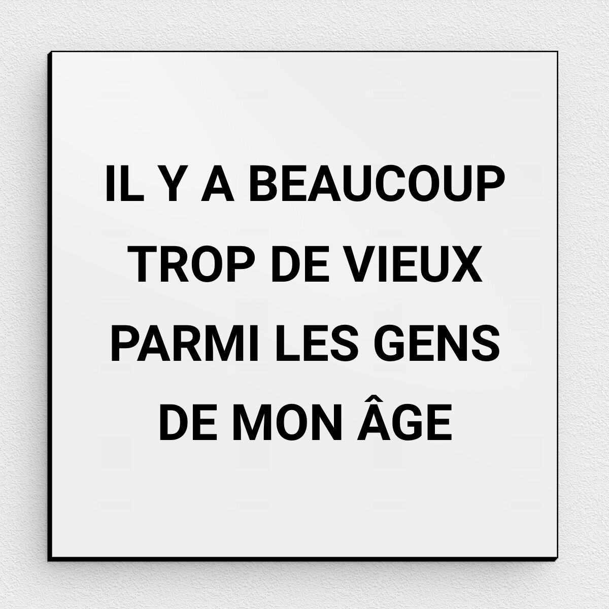 Vieux Couple Humour : Commandez Votre Plaque Drôle sur OTYPO | OTYPO