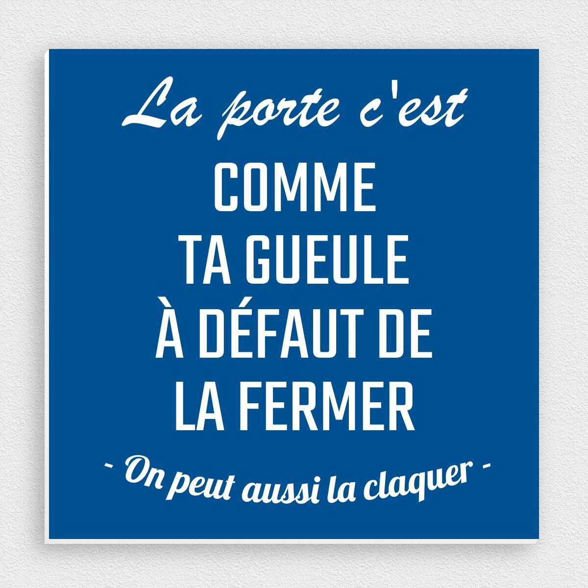 Plaque De Porte Humoristique En Bois - Style Rétro - Décoration Murale Maison - Personnalisable - Fabriqué UK