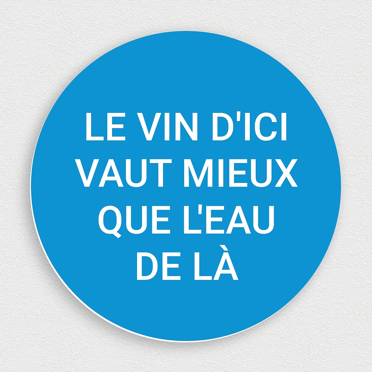 Plaque Humoristique Métal - Fan Des Années 4 Vins - Idée Cadeau Amusante Cave à Vin