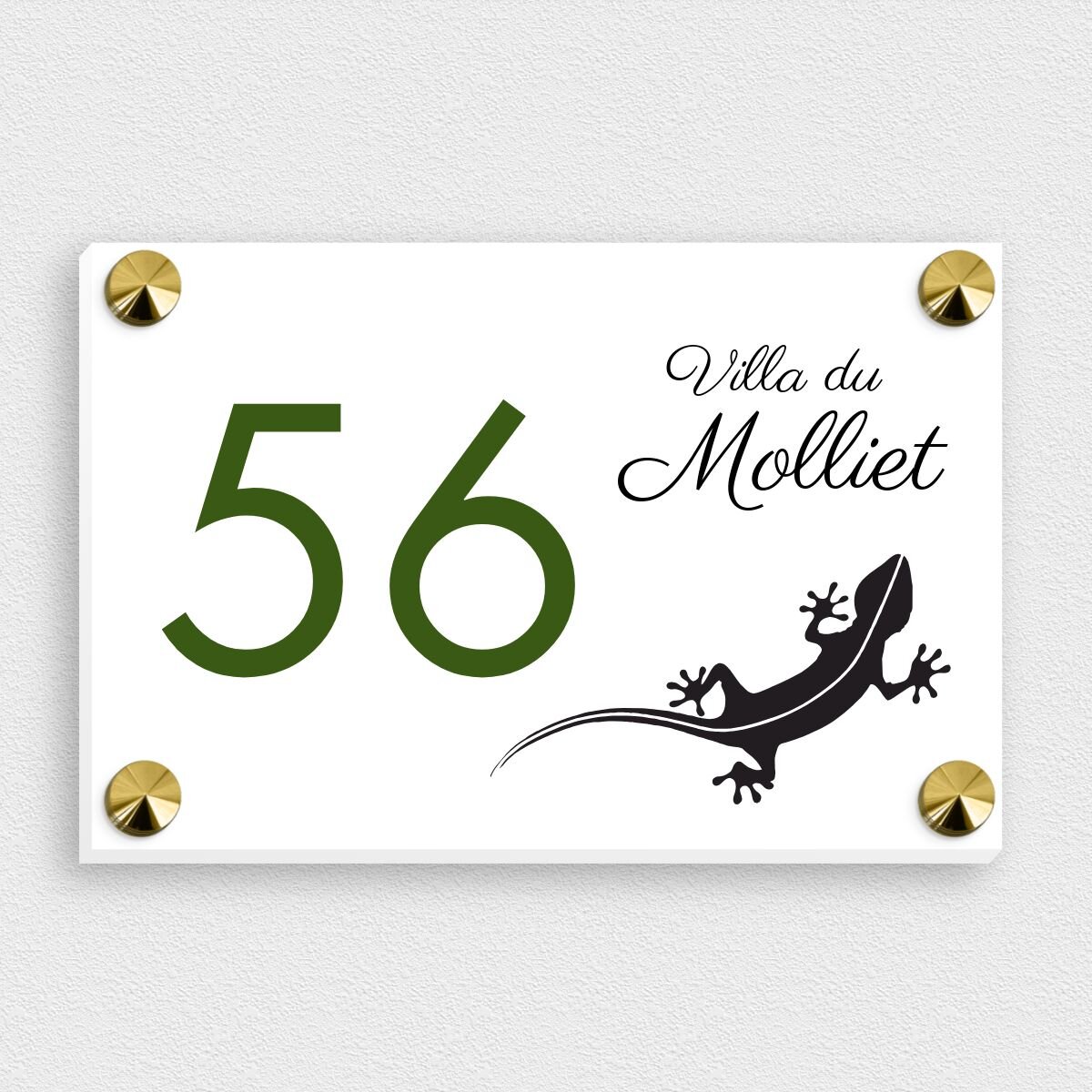 Plaque de maison personnalisée fabriquée et peinte à la main, bienvenue