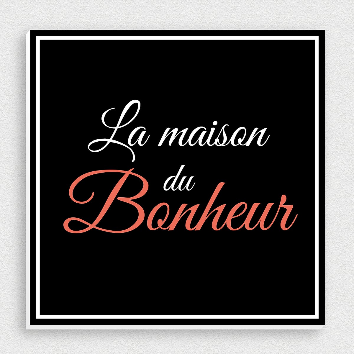 Plaque en bois « ici le bonheur est fait maison » | Lily's Chocolatière
