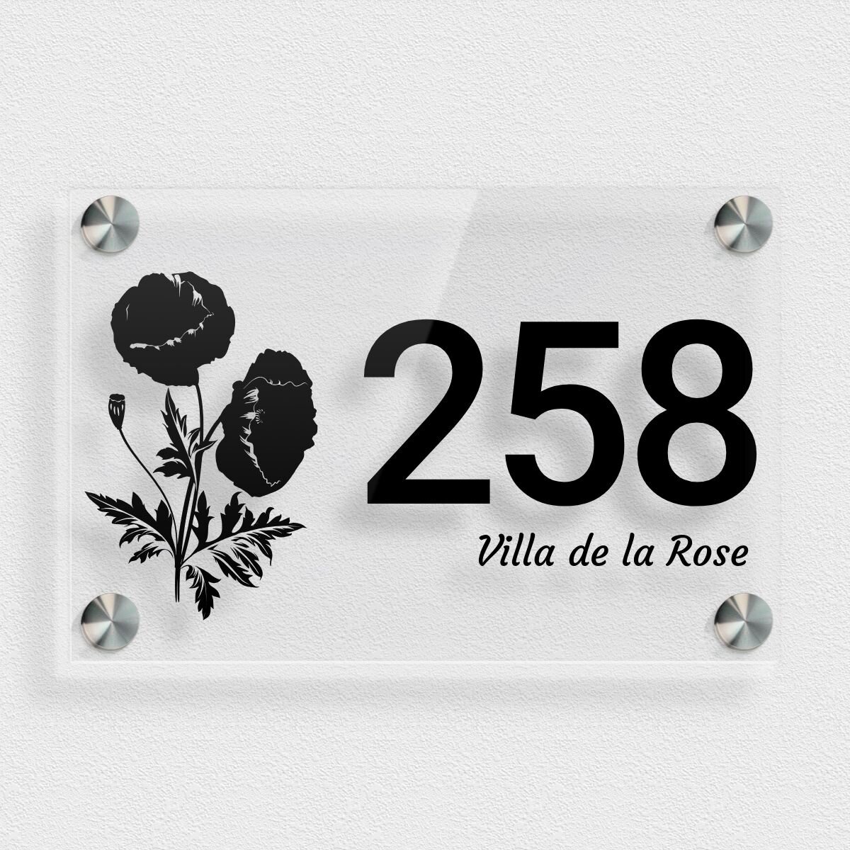 Plaque De Maison émaillée Numéro 66 – 150x100 Mm, Bleu, En Métal Pour Extérieur