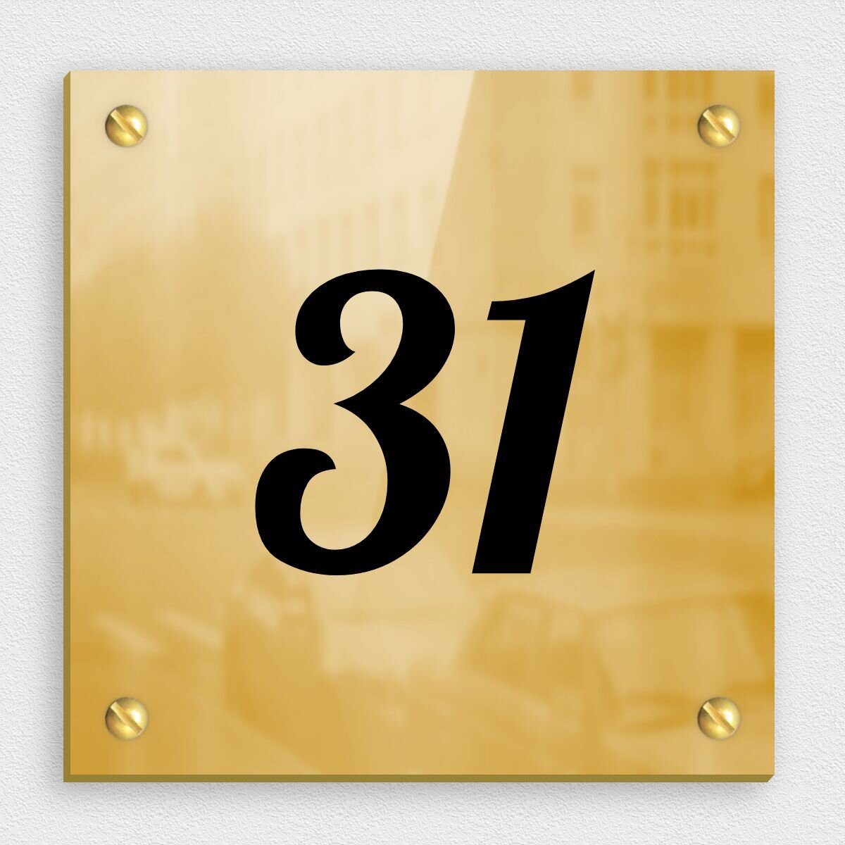 Numéro de porte pour intérieur Gamme métal- Direct Signalétique