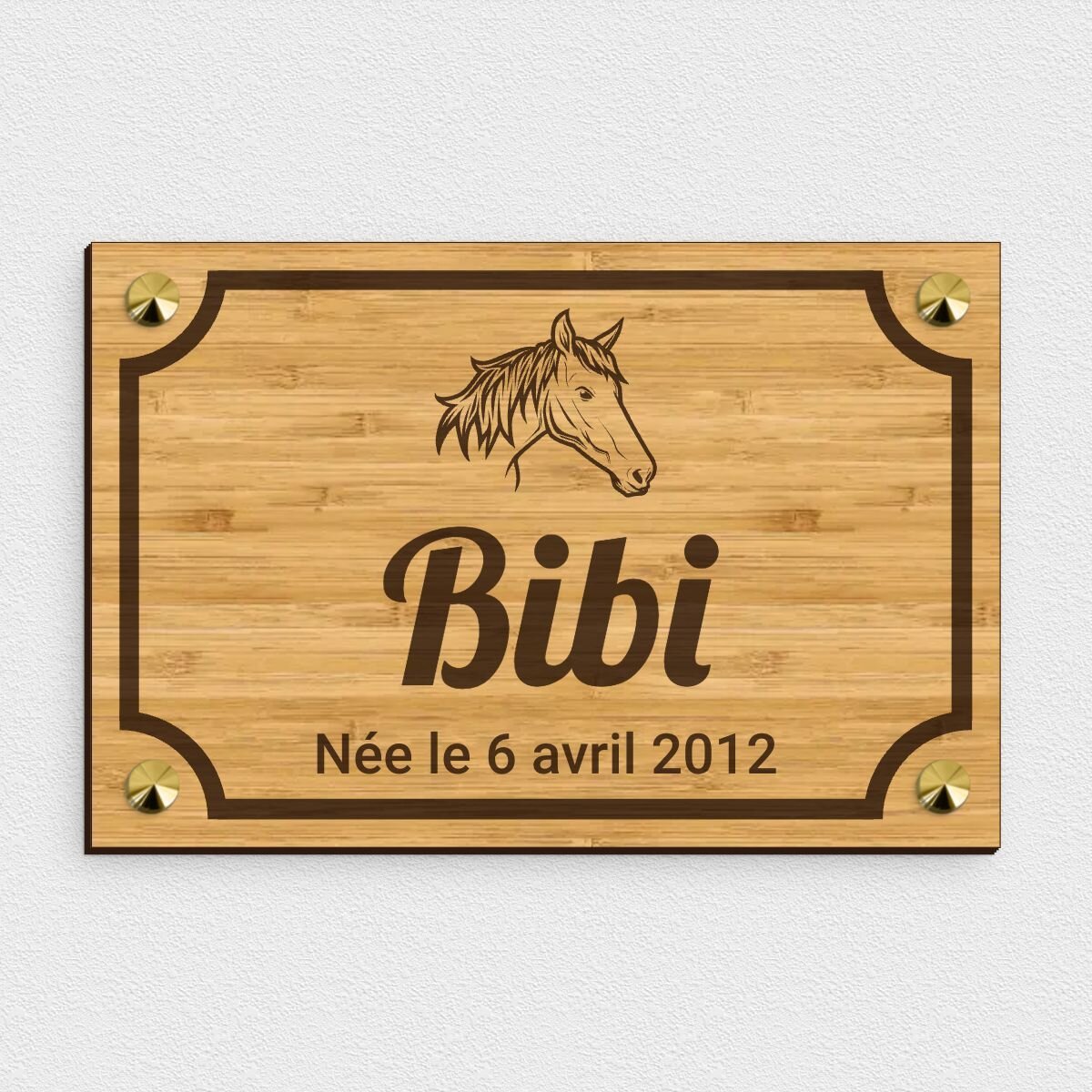 Plaques de Box Chevaux Personnalisables - Sur Otypo | OTYPO