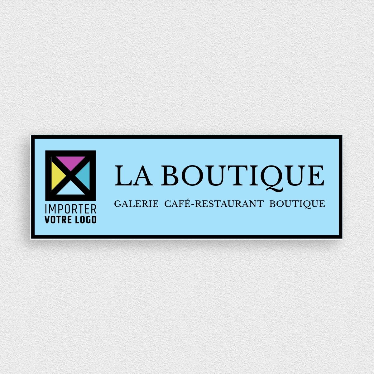 Panneau Métal Atelier : 'Avis Pas De Clients Dans La Zone De Travail' - Déco