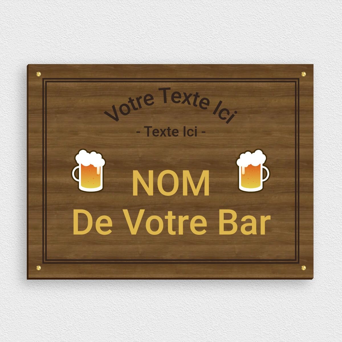 Le panneau Roadhouse | Décoration murale de bar rustique