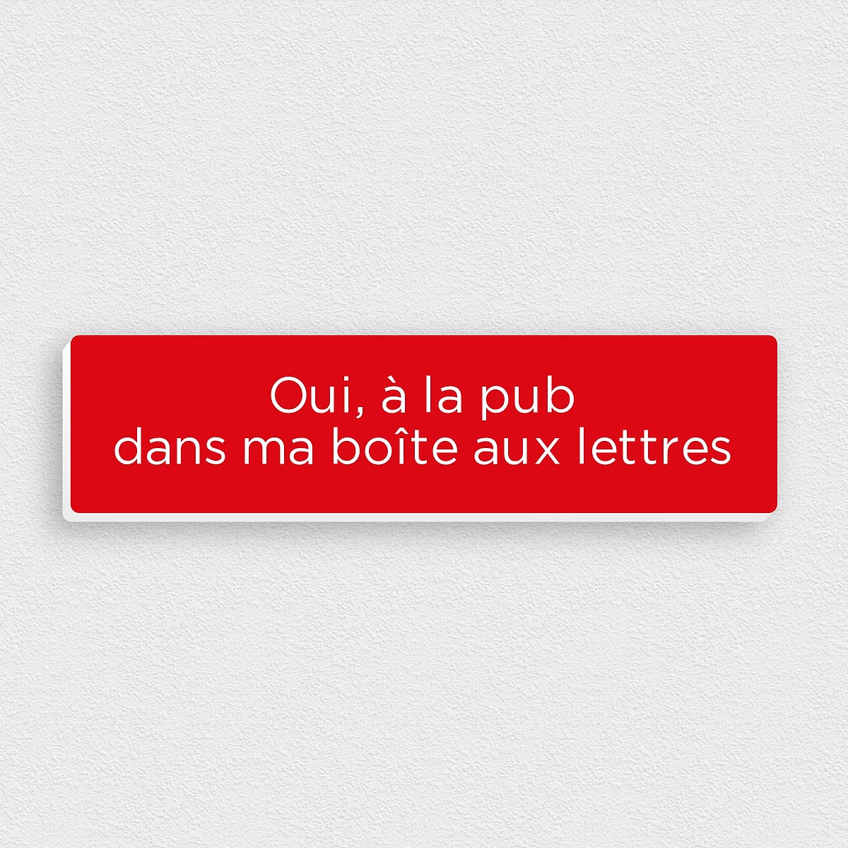 Autocollant Officiel "Oui Pub" Pour Boîte Aux Lettres, Rond Bleu - Neuf