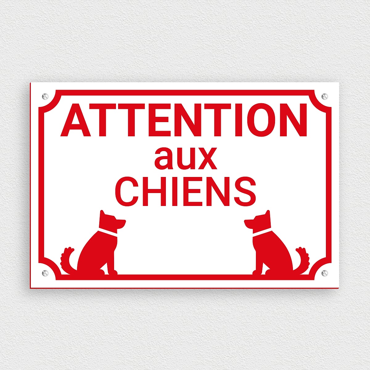 Plaque Humour Chien Bouvier Bernois 'Je Monte La Garde' - Aluminium 15x20 Cm - Personnalisable - Pour Porte Ou Jardin