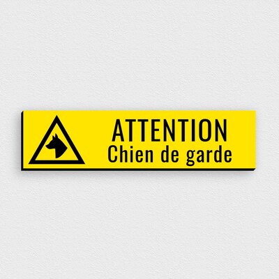 Plaque attention chien de garde | OTYPO