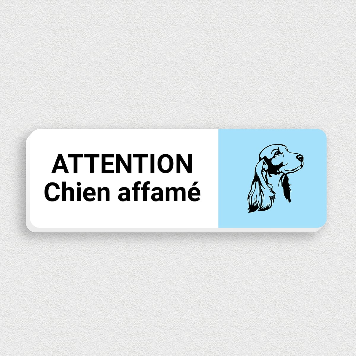 Plaque Humour Attention Au Chien Lunatique - Panneau Akita Inu Maître Encore Pire, Décoration Maison 15x20cm