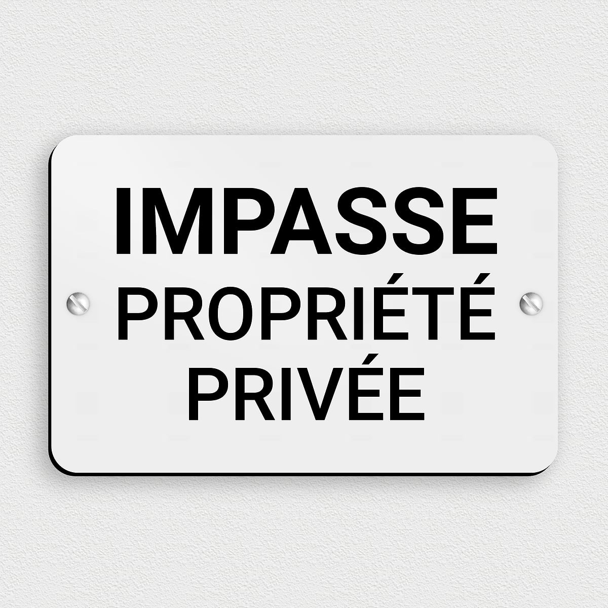 Panneau D'impasse Noir Et Blanc