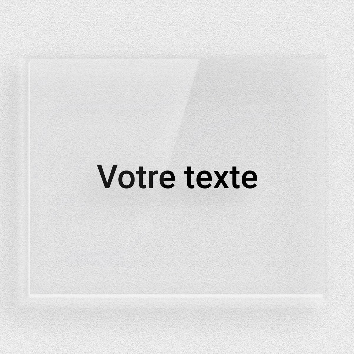 Plaque de bureau personnalisée en acrylique avec personnage de dessin