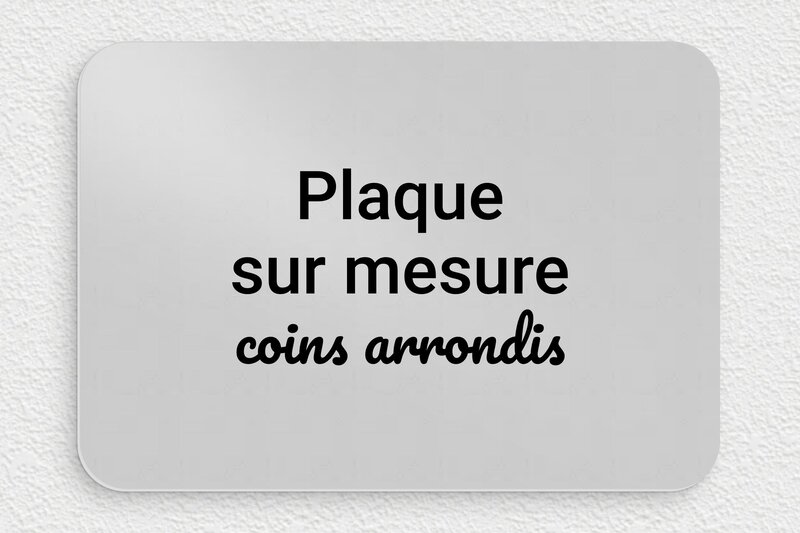 plaque Aluminium - 200 x 140 mm - sur-mesure-alu-anodise-coins-rond