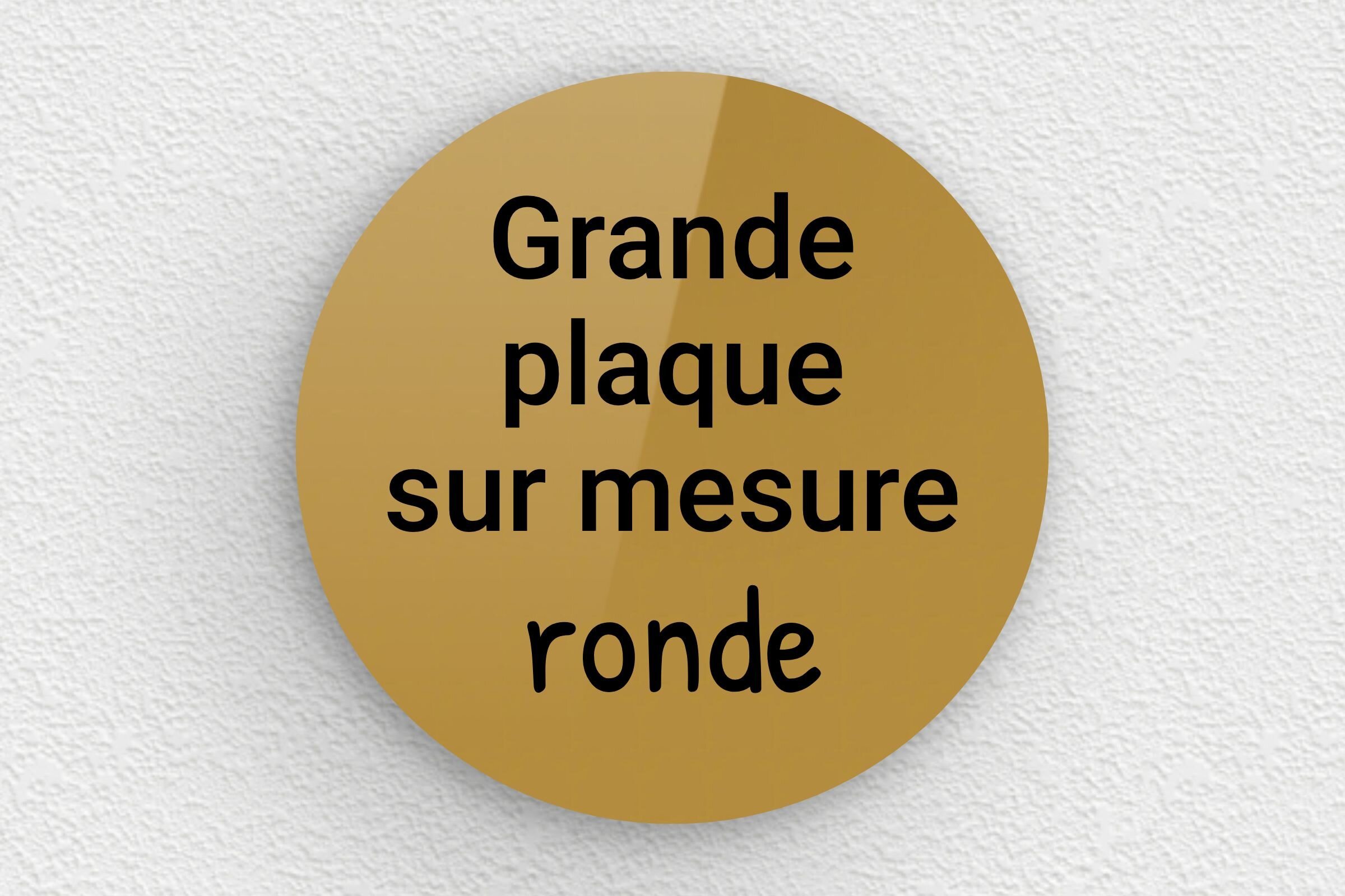Plaque Plexiglass Ronde - Personnalisation Sur Mesure