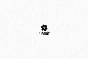 tampon Trodat Printy 4921 - 12 x 12 mm - 4 lignes max. - fidelity-1point-flower