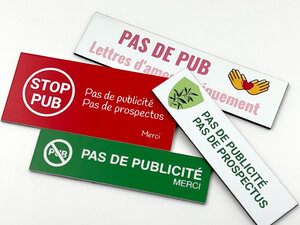 Stop PUB boîte aux lettres : Commandez votre plaque sur Otypo