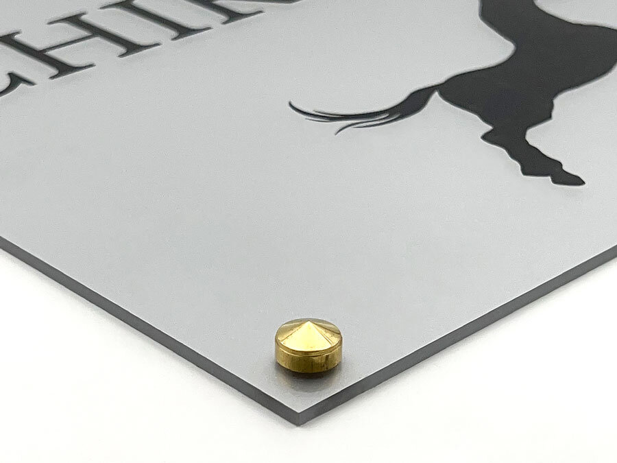 Plaque de ration effaçable pour box chevaux
