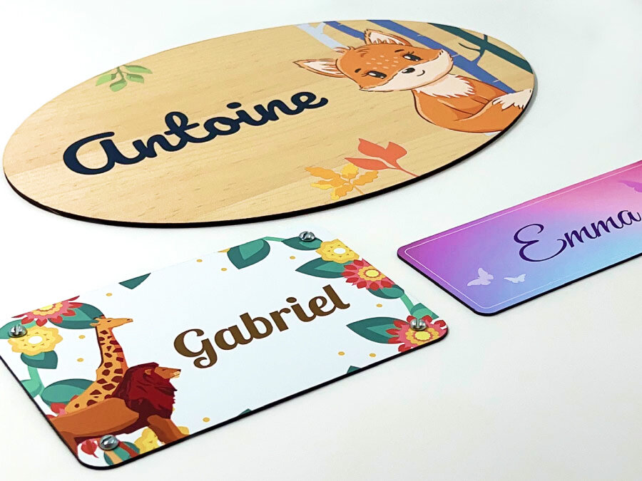 Plaque de Porte pour Chambre d’Ado - Personnalisation | OTYPO