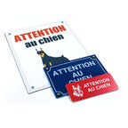 Plaque Attention Chien Border Collie – Panneau Aluminium 15x20 Cm, Personnalisable Avec Prénom, Pour Extérieur